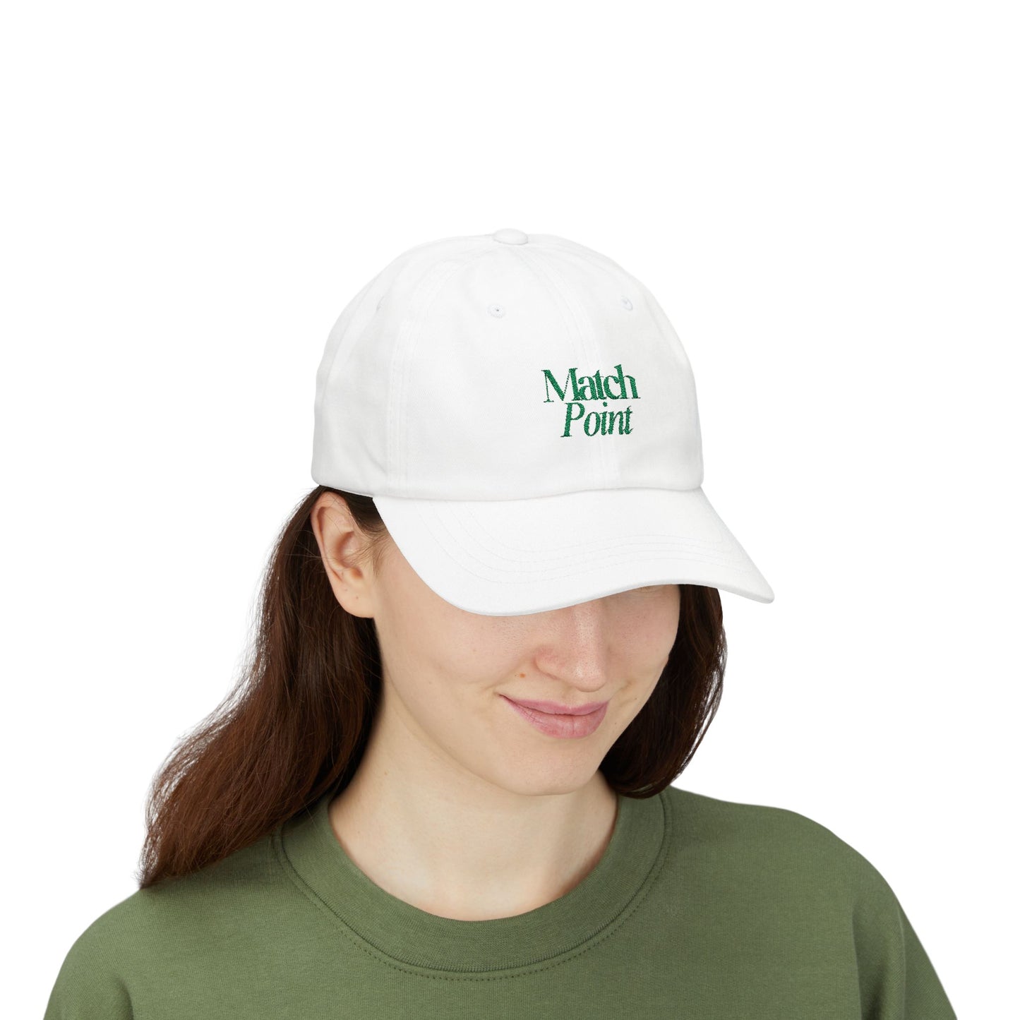 Match Point Hat | White and Green | Cotton Classic